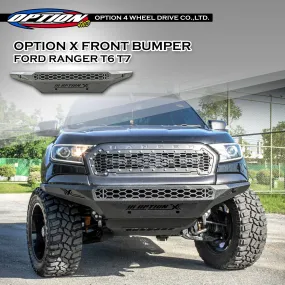 OPTION4WD - OPTION-X FRONT BULL BAR, FORD RANGER & EVEREST ( 2012-2022 ) FREE WORLDWIDE SHIPPING