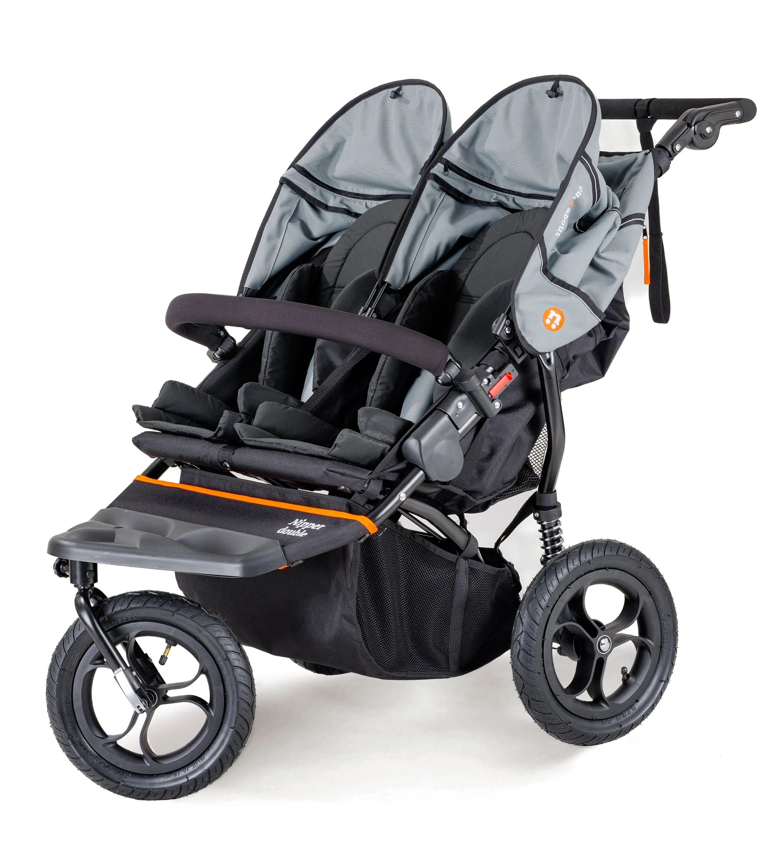 Out n About Nipper Double Duo Comfort Bundle in Rock Salt Grey