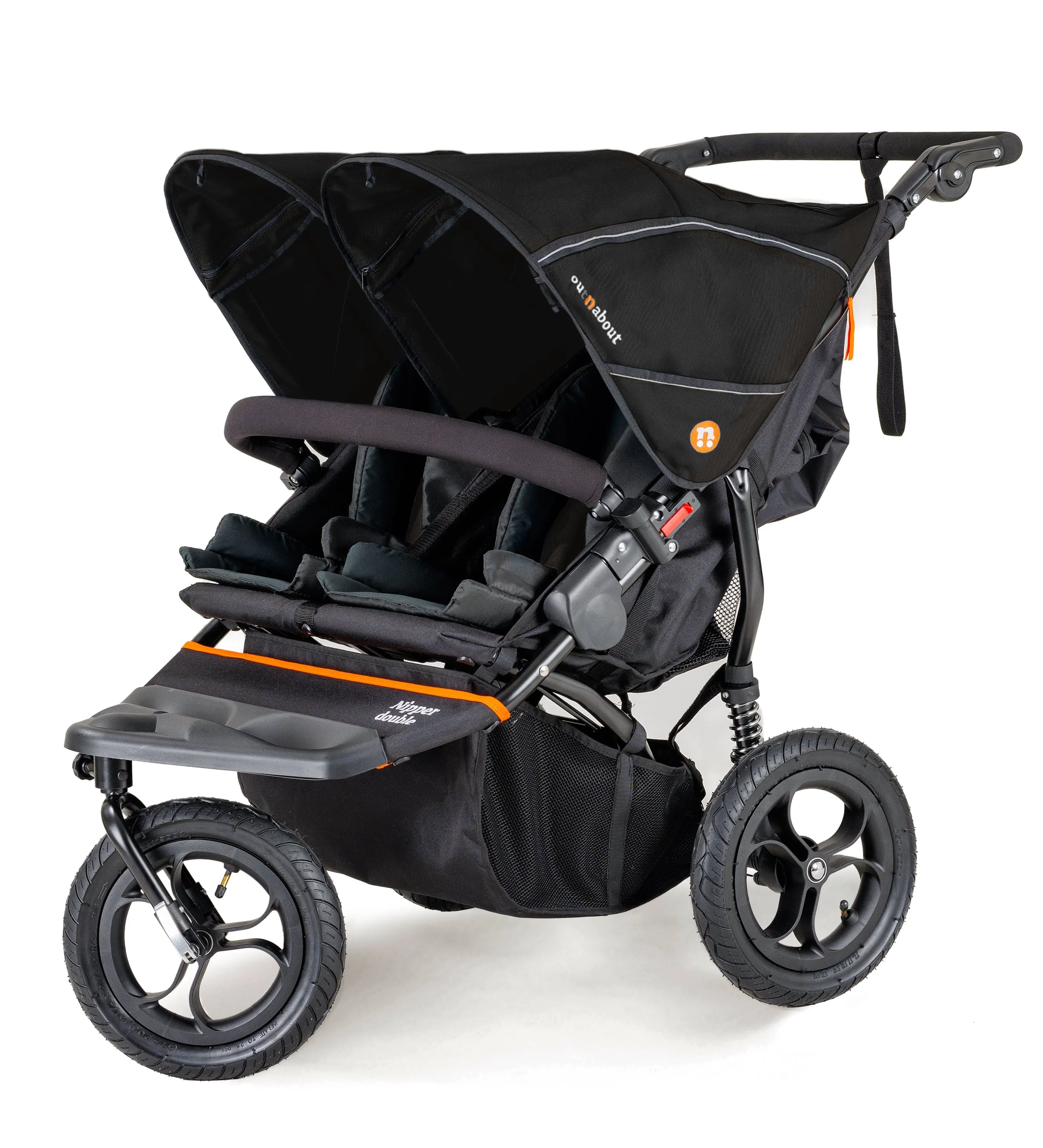 Out n About Nipper Double Duo Comfort Bundle in Summit Black