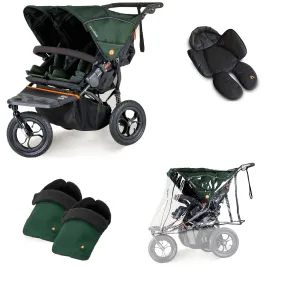 Out n About Nipper Double Duo Comfort Bundle in Sycamore Green