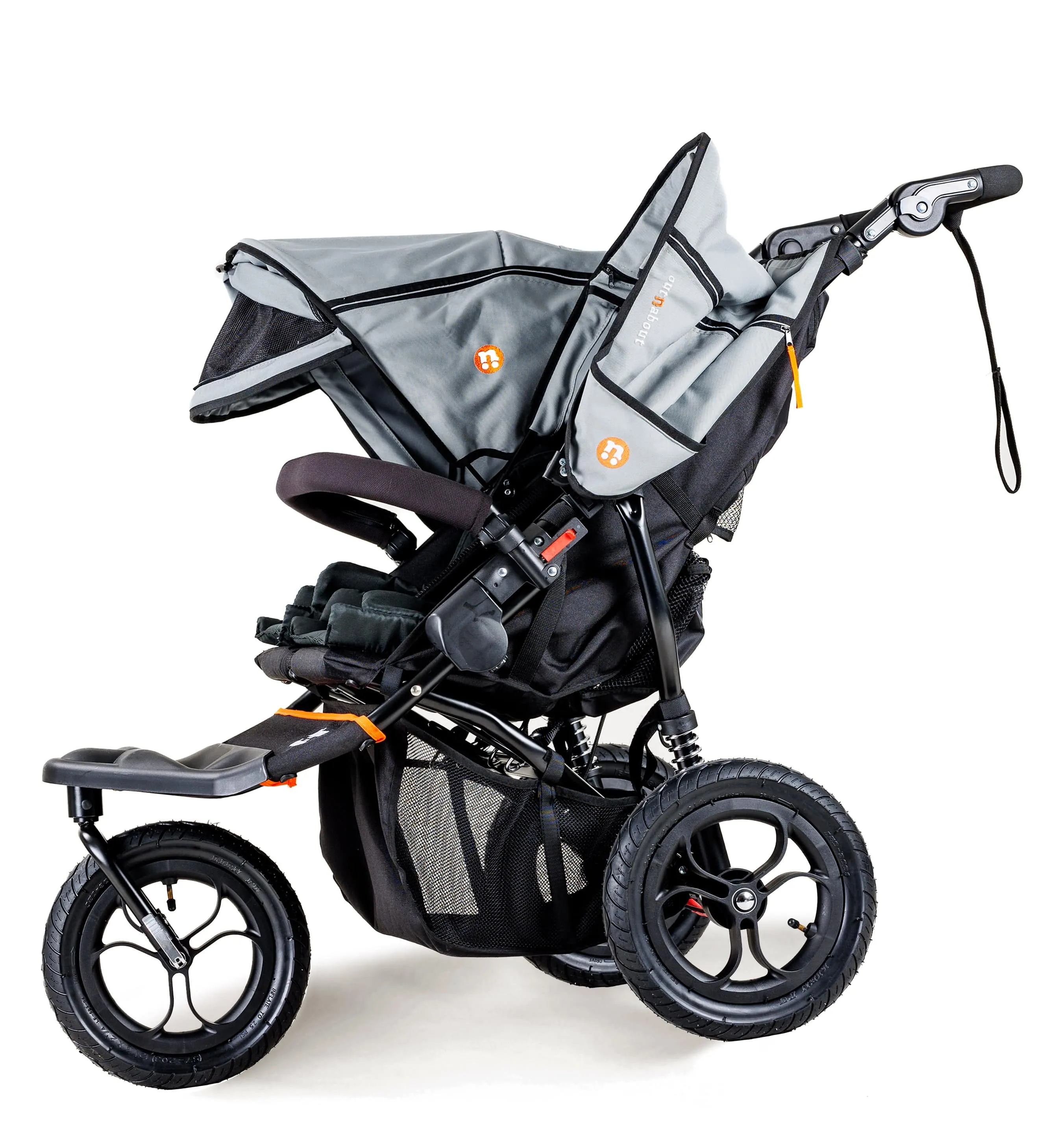 Out n About Nipper Double Twin Comfort Bundle in Rock Salt Grey