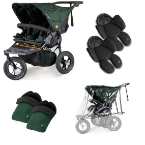 Out n About Nipper Double Twin Comfort Bundle in Sycamore Green