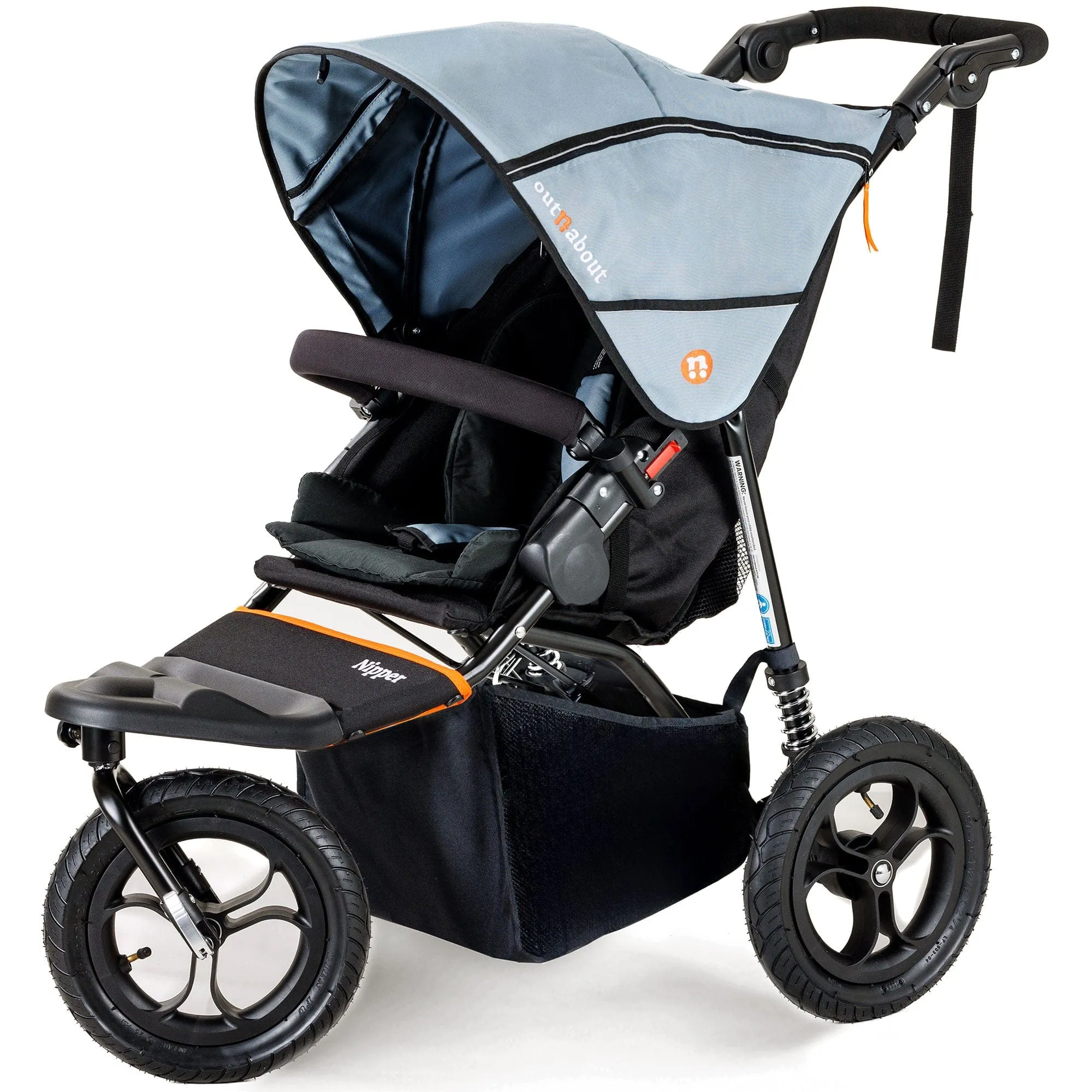 Out n About Nipper Single Comfort Bundle in Rock Salt Grey