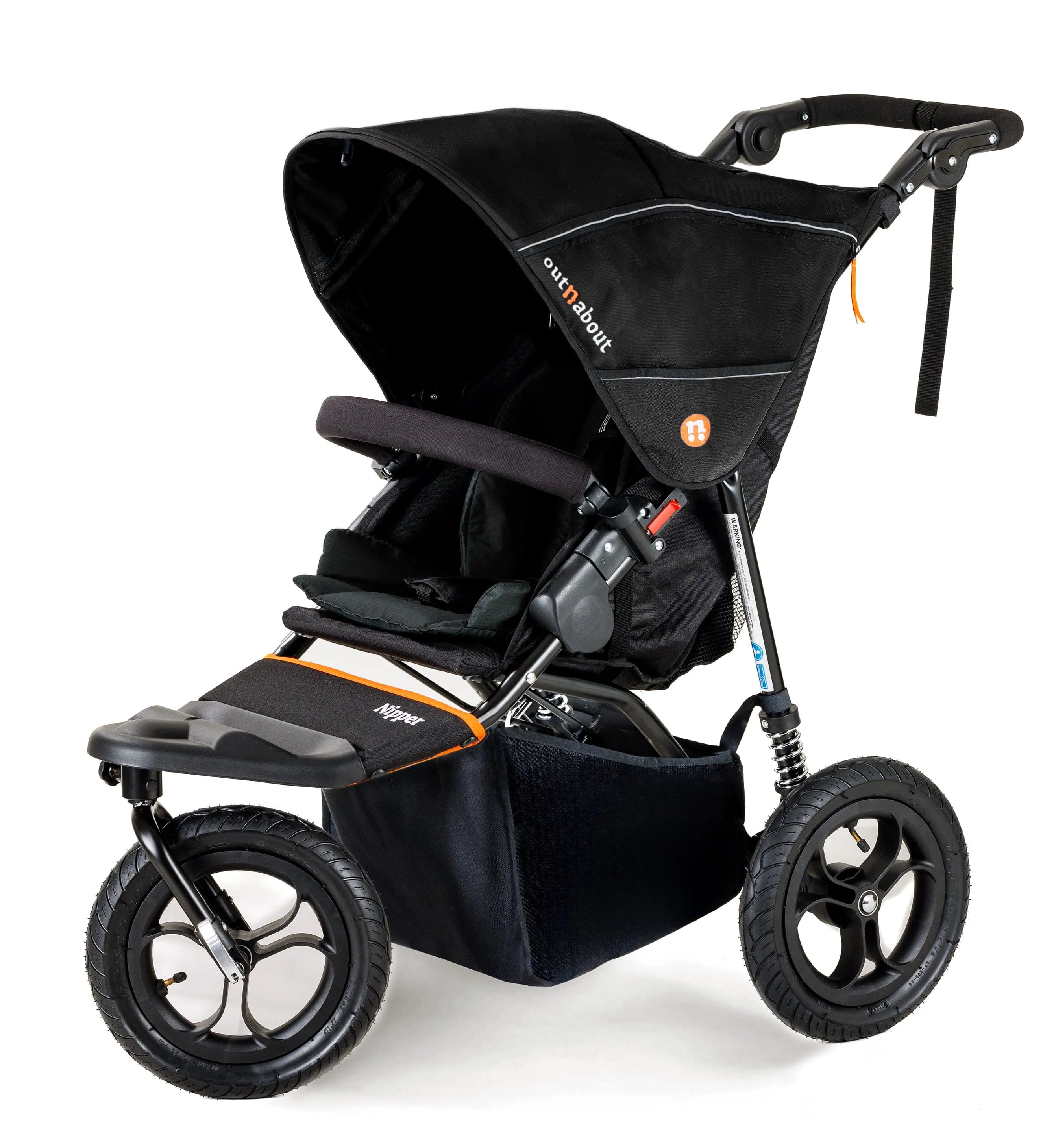 Out n About Nipper Single Comfort Bundle in Summit Black