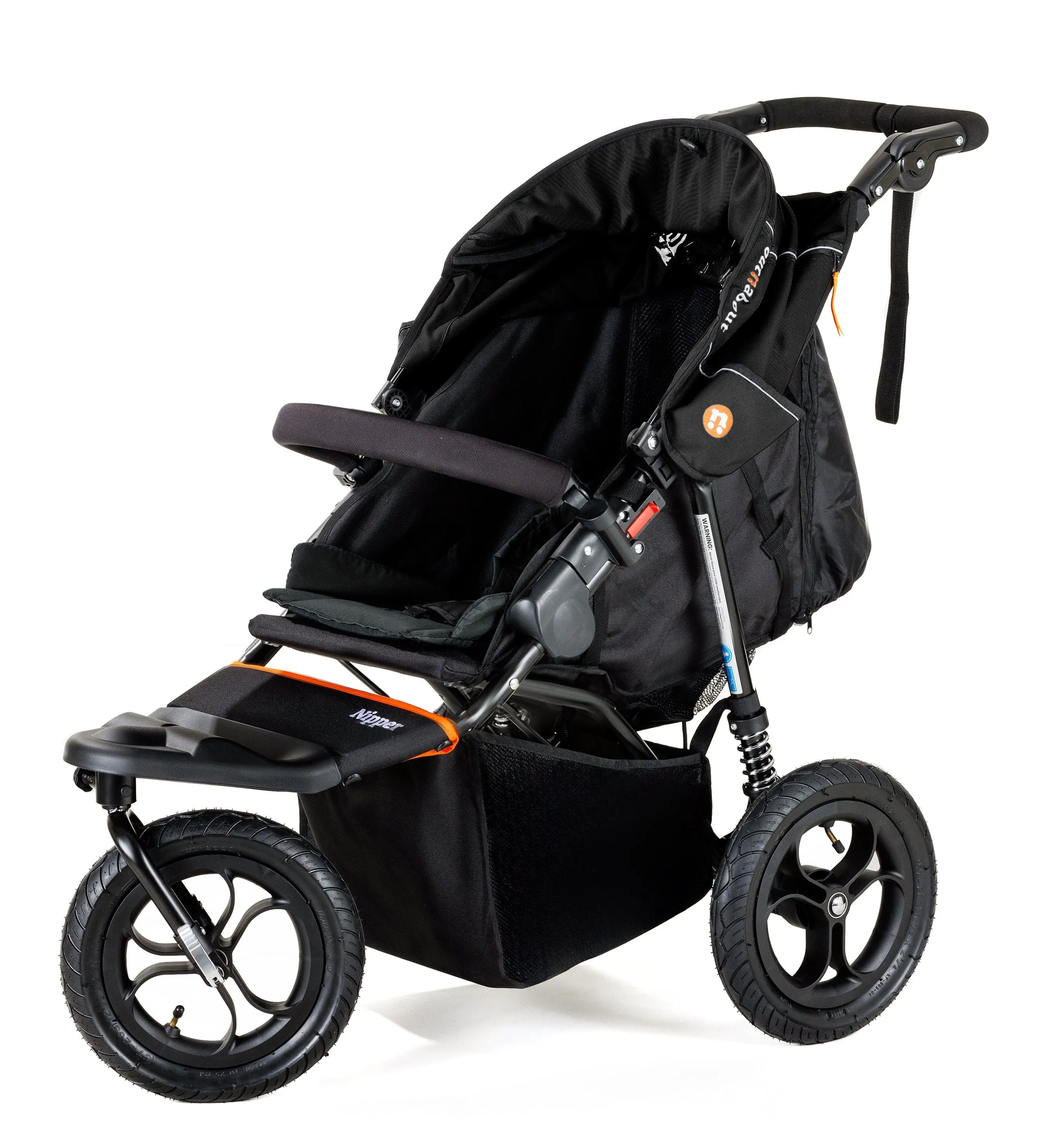 Out n About Nipper Single Comfort Bundle in Summit Black