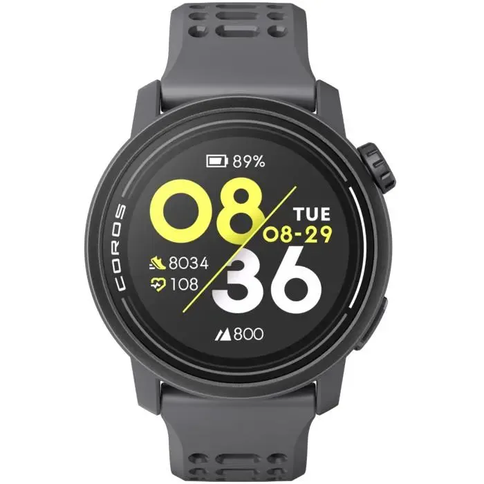 PACE 3 GPS Sport Watch - Silicone Band - Black