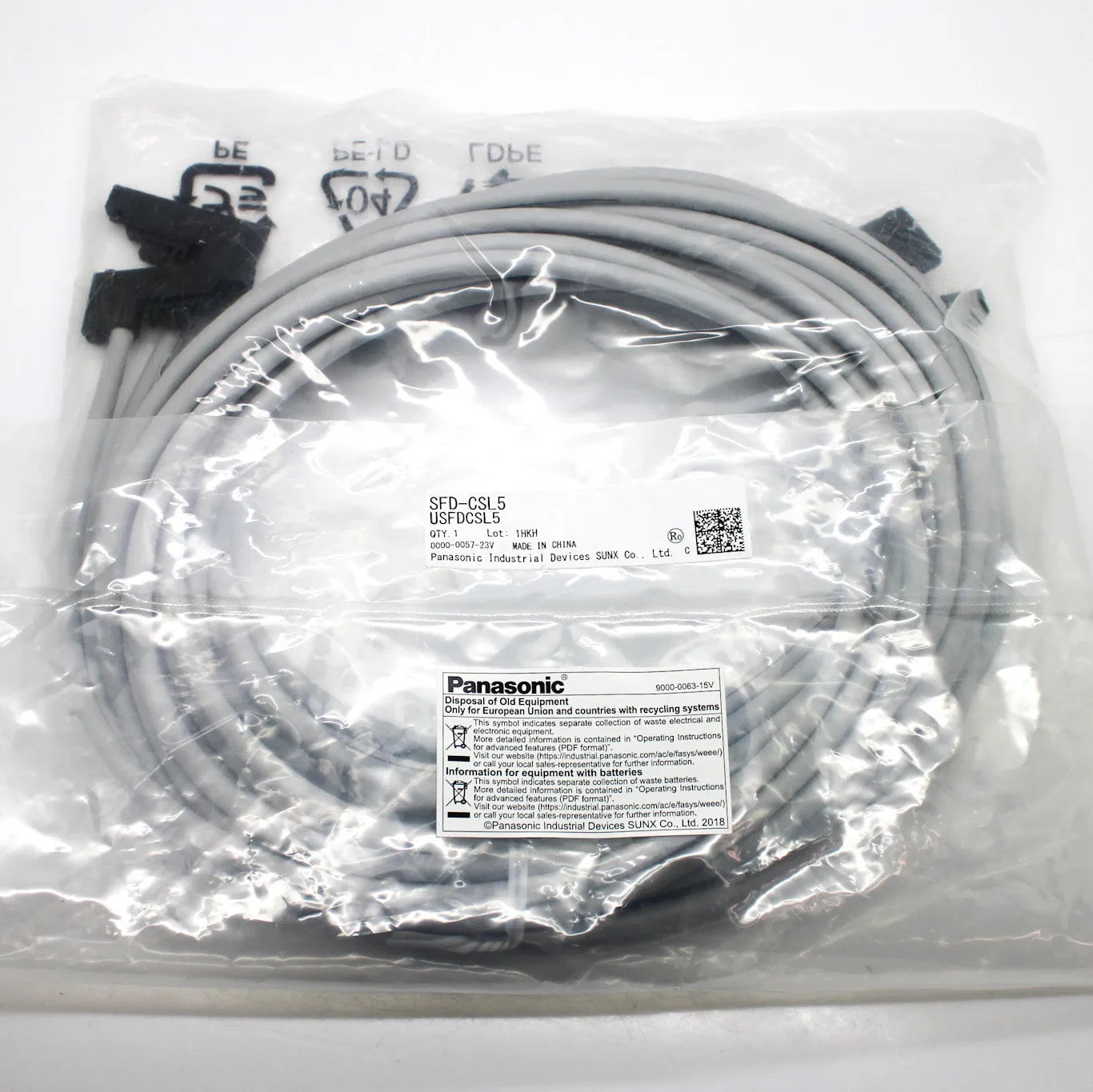 Panasonic 5m SF4D Series Connection Cable USFDCSL5 SFD-CSL5