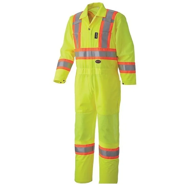 Pioneer 5999A Hi-Viz Traffic Safety Coverall - Yellow