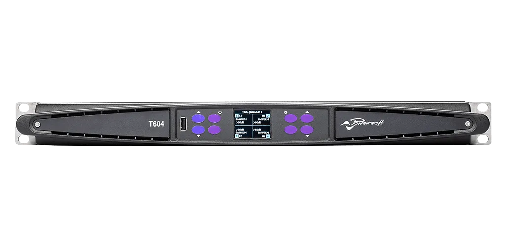 Powersoft T604A 4-Channel High-Performance Amplifier Platform with DSP