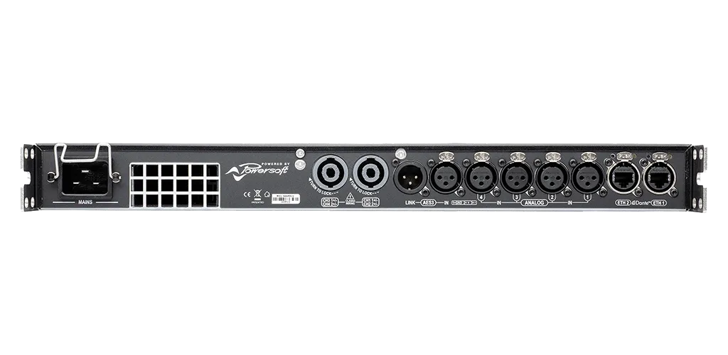 Powersoft T604A 4-Channel High-Performance Amplifier Platform with DSP