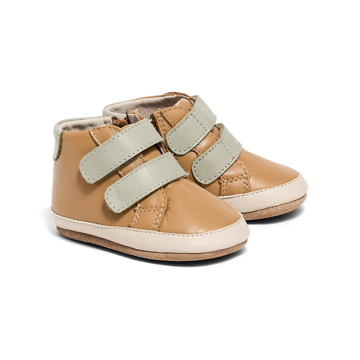 PRETTY BRAVE BABY HI TOP TAN/SAGE