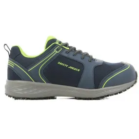 Safety Jogger BALTO Lightweight Navy with Lime Green Mesh Safety Shoes