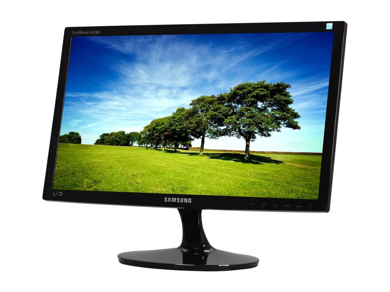 SAMSUNG High Glossy Black 20" 5ms LED BackLight LCD Monitor 1600 x 900 , 250 cd/m2 DCR 1,000,000:1 ( S20A300B )