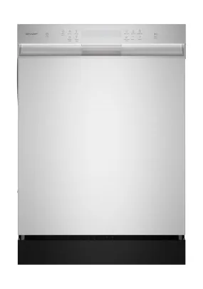 Sharp SDW6506JS 24 in. Slide-In Stainless Steel Hybrid 49 dB Dishwasher