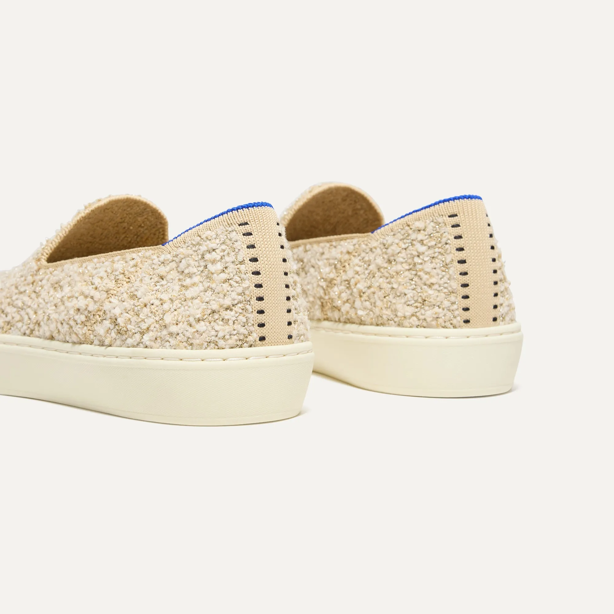 The Original Slip On Sneaker - Honeybun Shimmer Bouclé