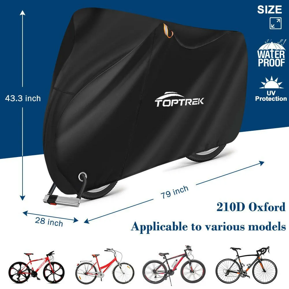 Toptrek Motorcycle Rain Cover Waterproof Dustproof UV-Resistant Snowproof All Season Wings Protective Cover For Motorcycle