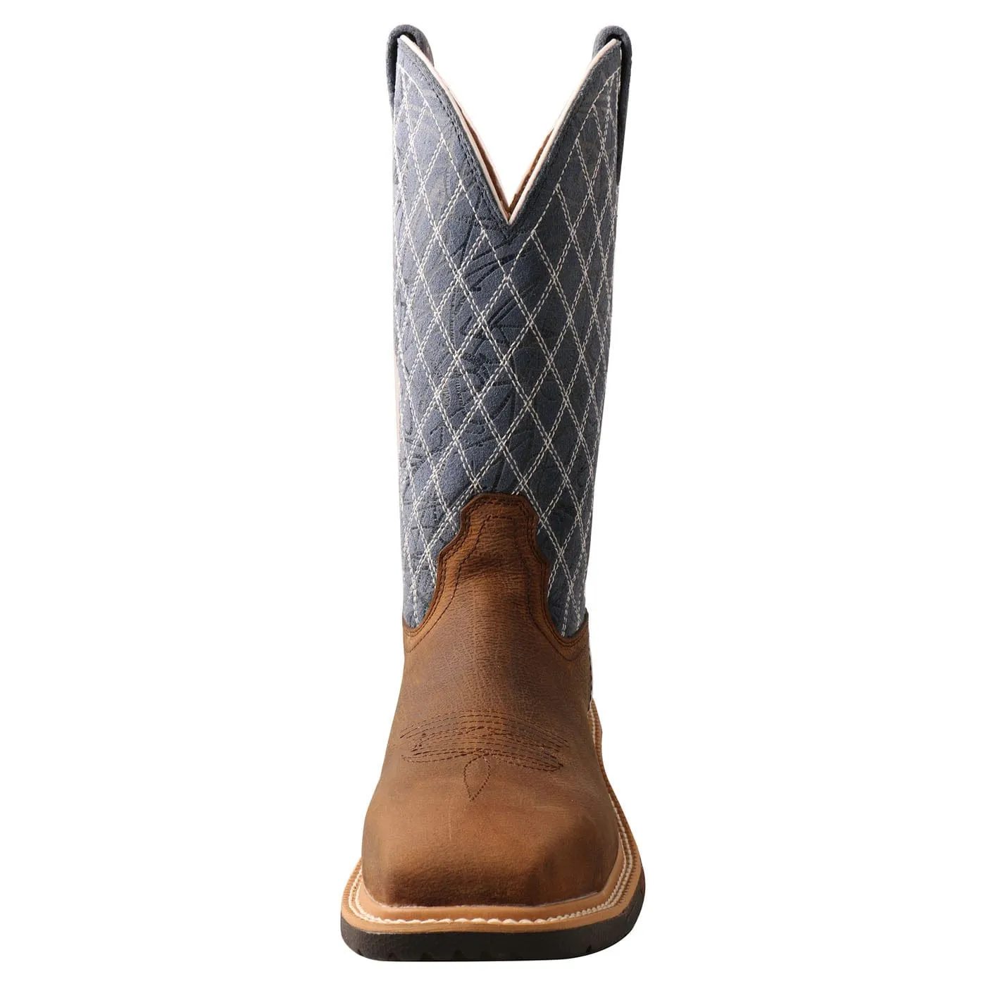 Twisted X Women's Brown & Blue Western Work Boot WXBN001