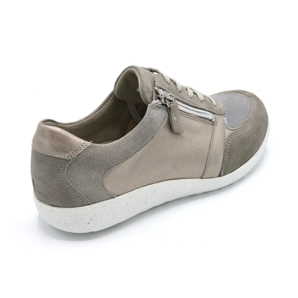 Waldlaufer Ira - Ladies Wide Fit Trainer - 4E Fitting - Grey